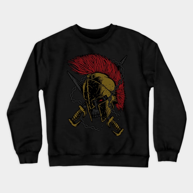 Sparta Warrior Crewneck Sweatshirt by quilimo